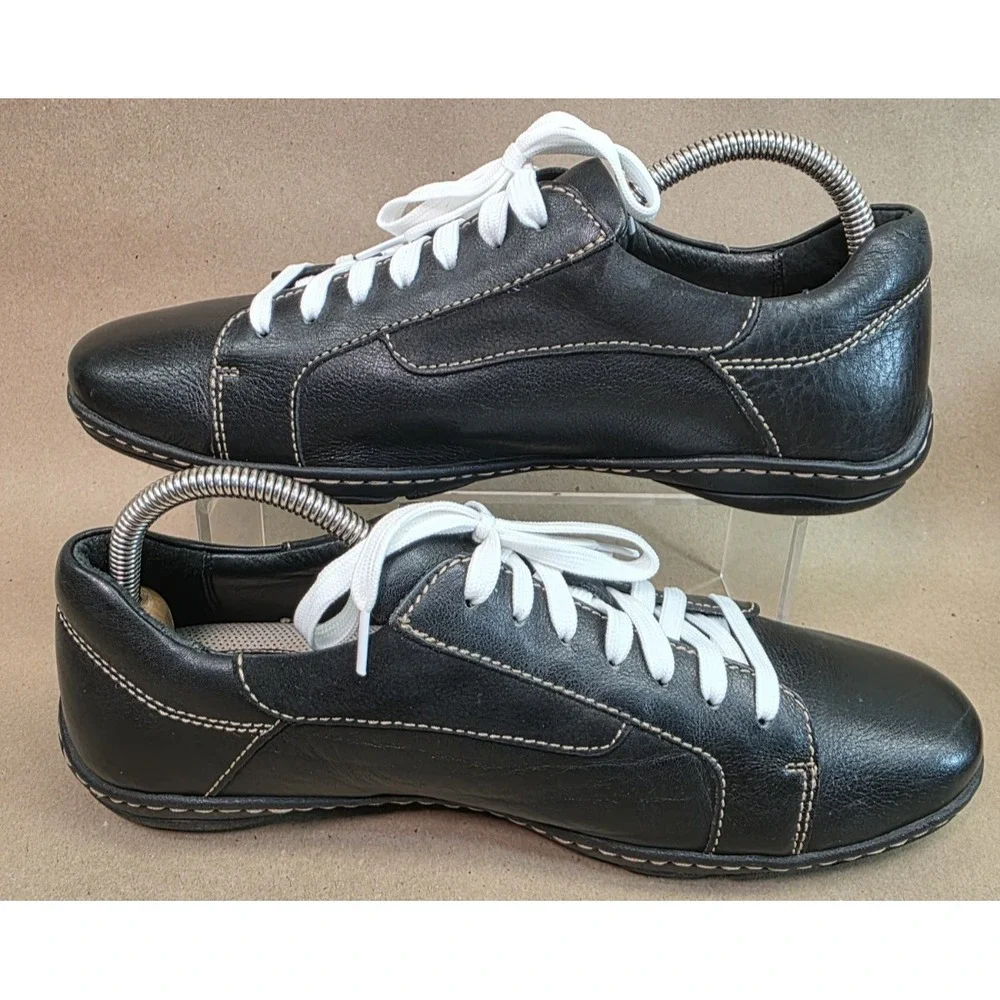 Born (Sz 9.5 US 463 EUR) Black Leather Lace Up Casual Walking Comfort M3427